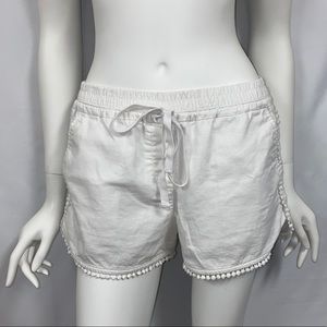 White LOFT shorts